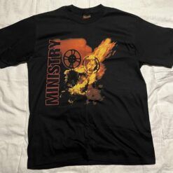 Ministry <br> Vintage T-shirt Tapes Of Wrath Tour 1998 (XL)